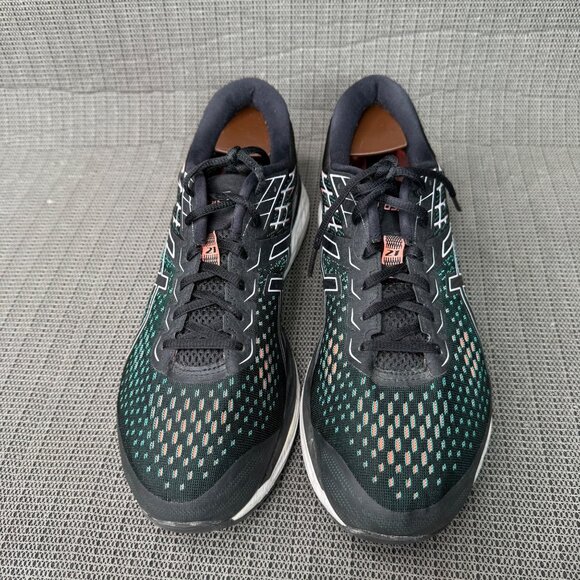 Asics Gel-Cumulus 12 Mens Size 12 Black & Green Running Shoes Rubber Sole - Picture 2 of 8